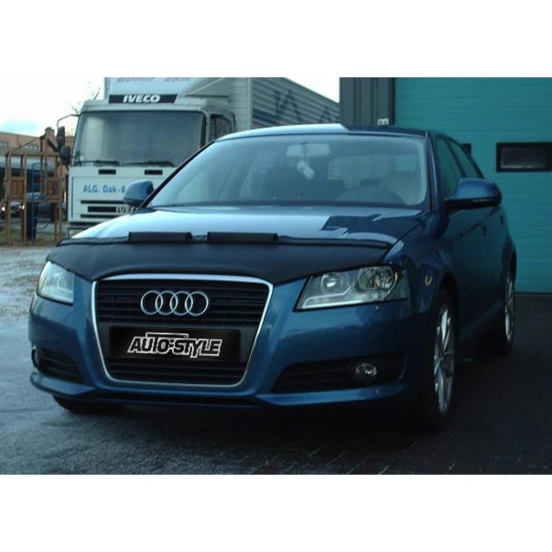 AutoStyle Motorkapsteenslaghoes passend voor Audi A3 8P 2009- zwart (facelift)