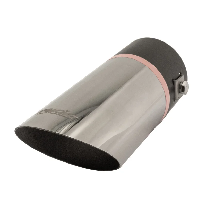 Simoni Racing Uitlaatsierstuk Rond/Schuin RVS – Ø60xL175mm – Montage ->60mm