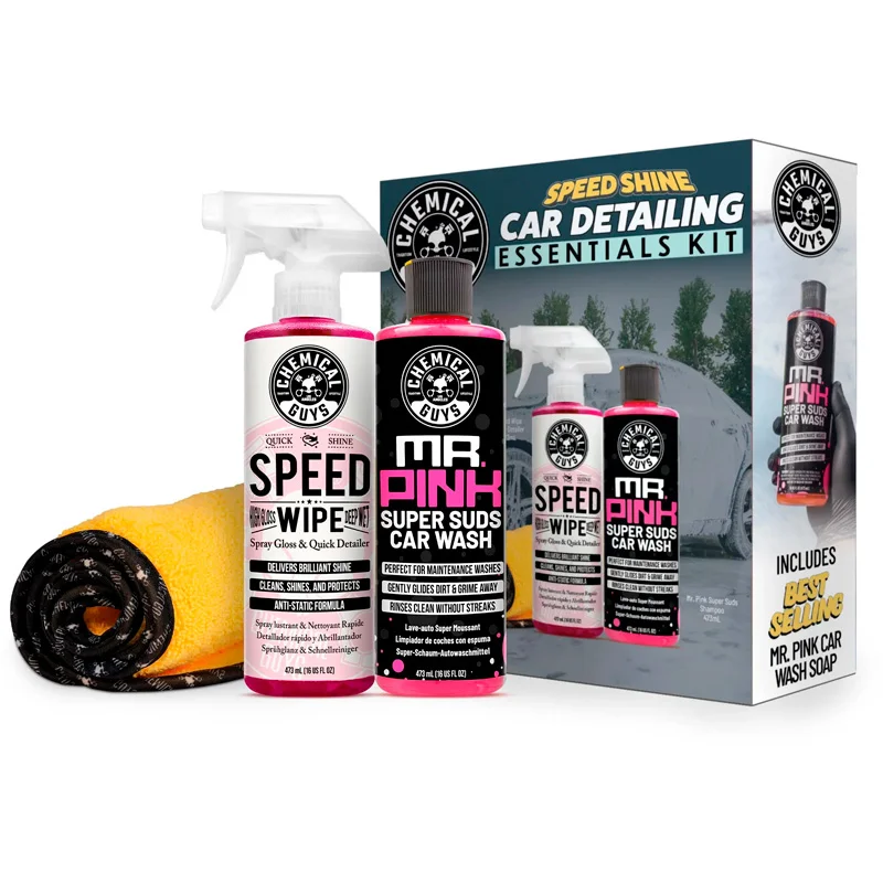 Chemical Guys Speed Shine Car Detailing Essentials Kit (3 producten)