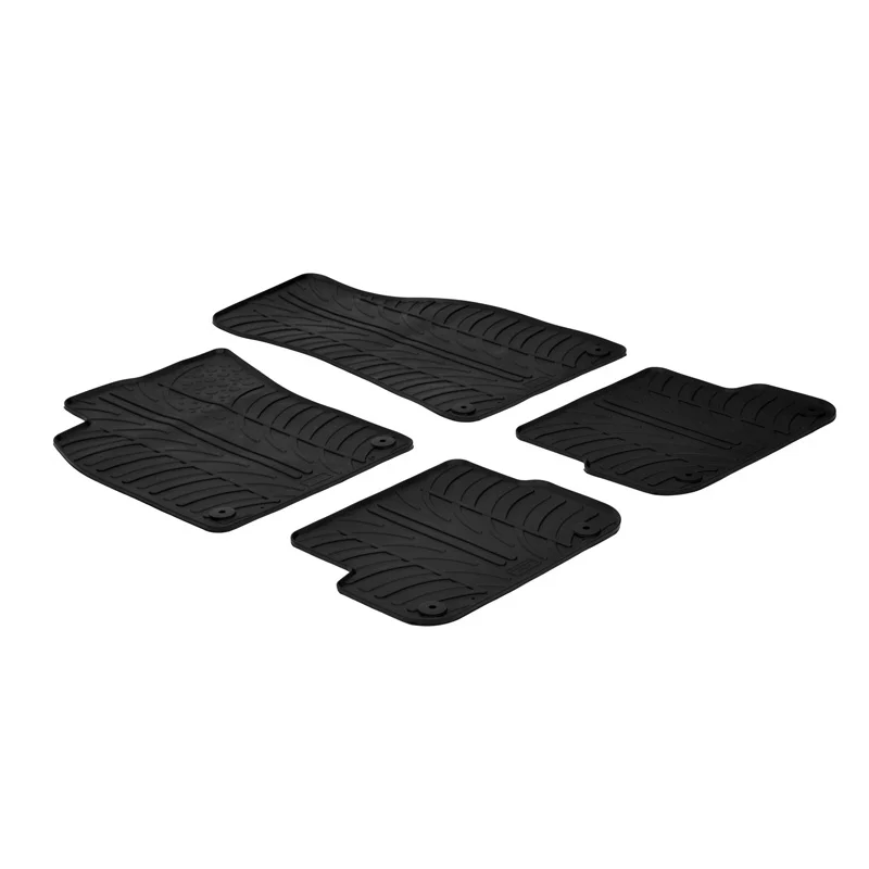 Gledring Rubbermatten passend voor Audi A6 4F Sedan 2005-2011 (T profiel 4-delig + montageclips)