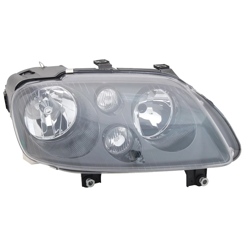 TYC Set Koplampen passend voor Volkswagen Touran 2003-2006 & Caddy II 2004- – Zwart/Helder – incl. Stelmotor