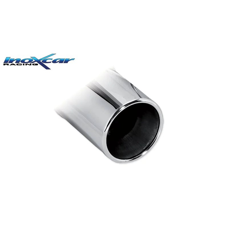 InoXcar 100% RVS Sportuitlaat passend voor Volkswagen Polo 6N 1.4 60/75pk 1991-2001 1x102mm