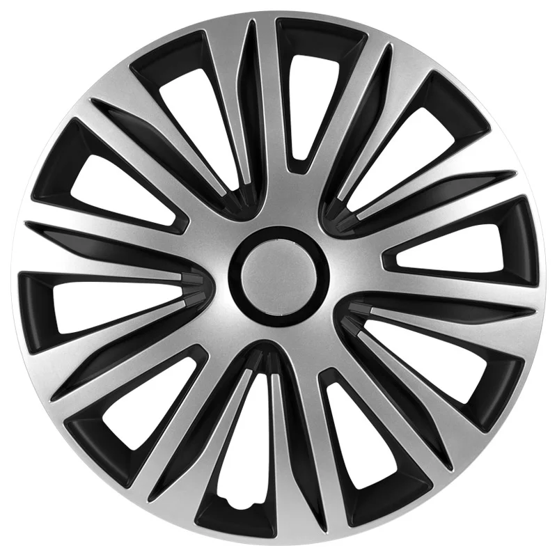 AutoStyle 4-Delige Wieldoppenset Nardo 14-inch zilver/zwart