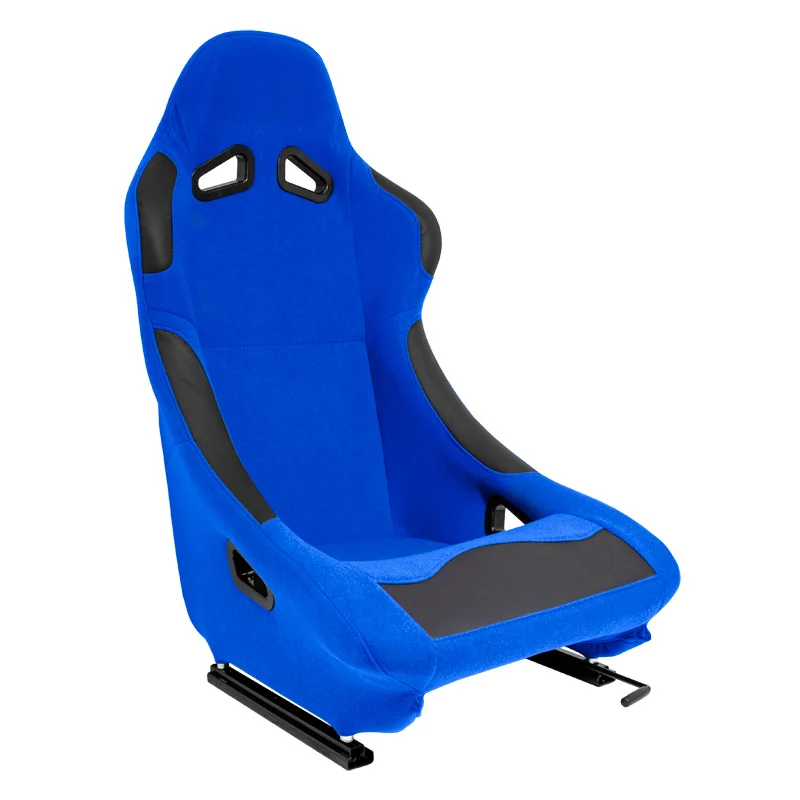 AutoStyle Sportstoel 'BW' - Blauw - Vaste rugleuning - incl. sledes