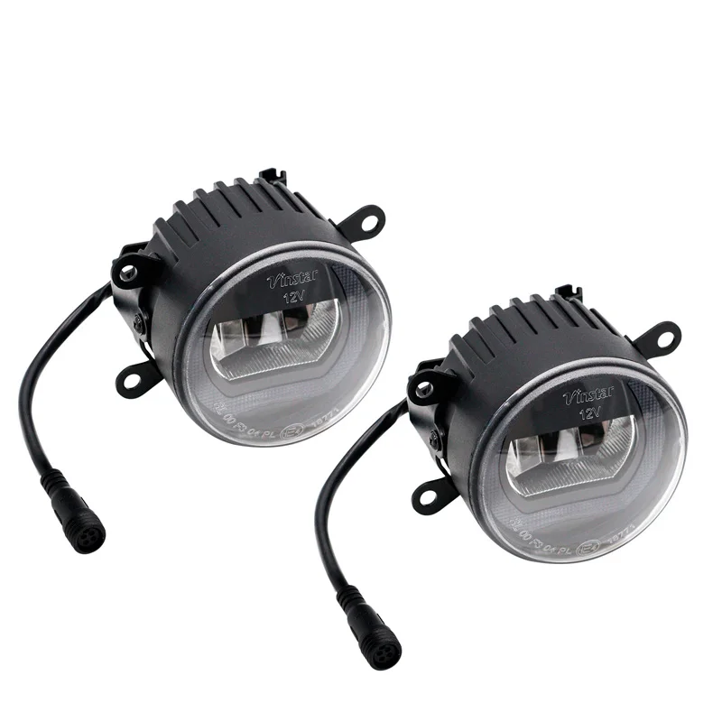 AutoStyle Set semi-universele LED mistlampen + DRL ‘U-Shape’ dagrijverlichting – Diameter 90mm – ECE-R19/R87 E-keur