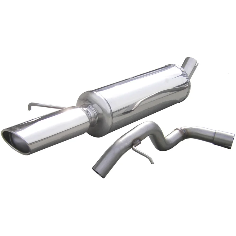 InoXcar 100% RVS Sportuitlaat passend voor Seat Leon 1M 1.8 Turbo 2000- 120x80mm