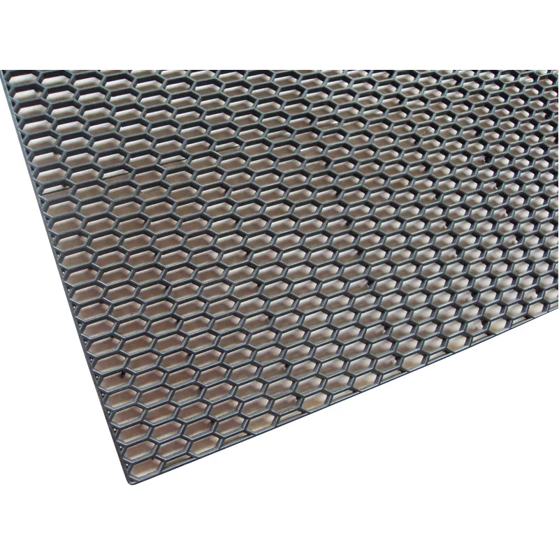 AutoStyle Kunststof Racegaas ABS zwart - HEX Fine 18x7mm - 120x30cm