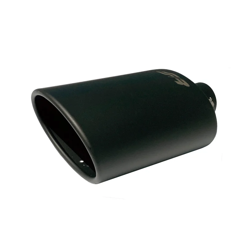 Simoni Racing Uitlaatsierstuk Ovaal/Schuin - Zwart - 150x100xL255mm - Montage ->37-54mm