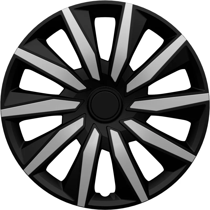 AutoStyle 4-Delige Wieldoppenset Decente 16-inch zilver/zwart