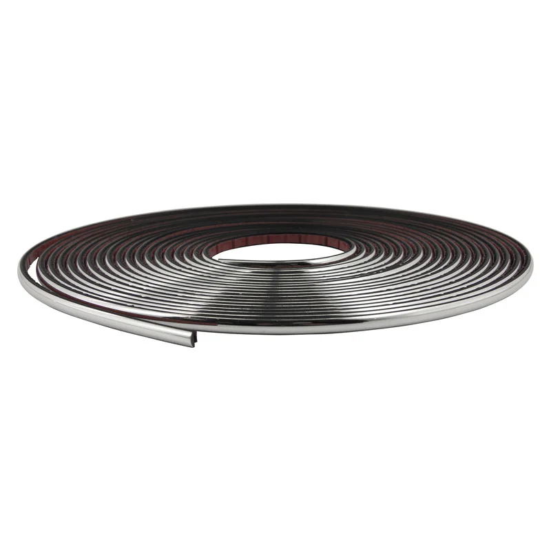 AutoStyle Universele zelfklevende chroomlijst - Breedte 6mm / Lengte 8 meter