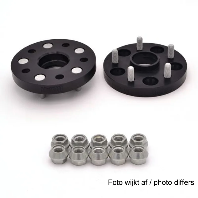 H&R DRM-Systeem Spoorverbrederset 40mm per as - Steekmaat 5x108 - Naaf 63,3mm - Boutmaat M12x1,5 -  passend voor Ford/Jaguar/Volvo - Zwart