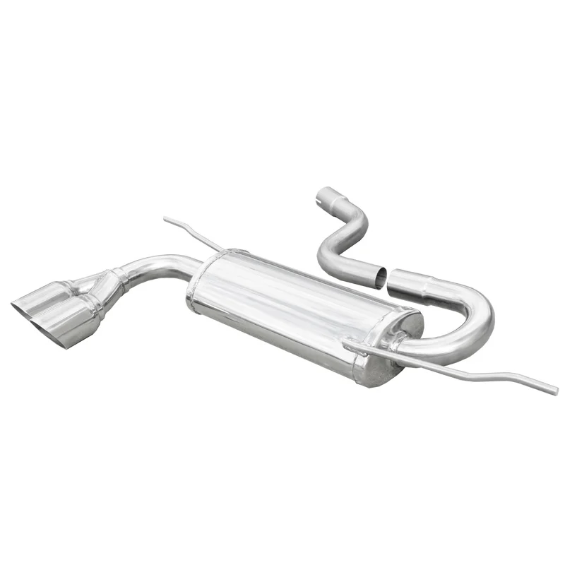 InoXcar 100% RVS Sportuitlaat passend voor Seat Leon 1P 1.6 (102pk) 2005- 2x76mm Racing
