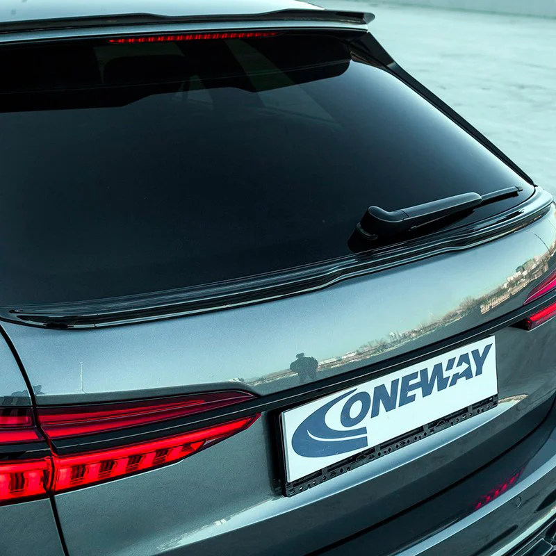 Oneway Achterspoiler passend voor Audi A6 S-Line/S6 C8 Avant 2018- – Glanzend zwart