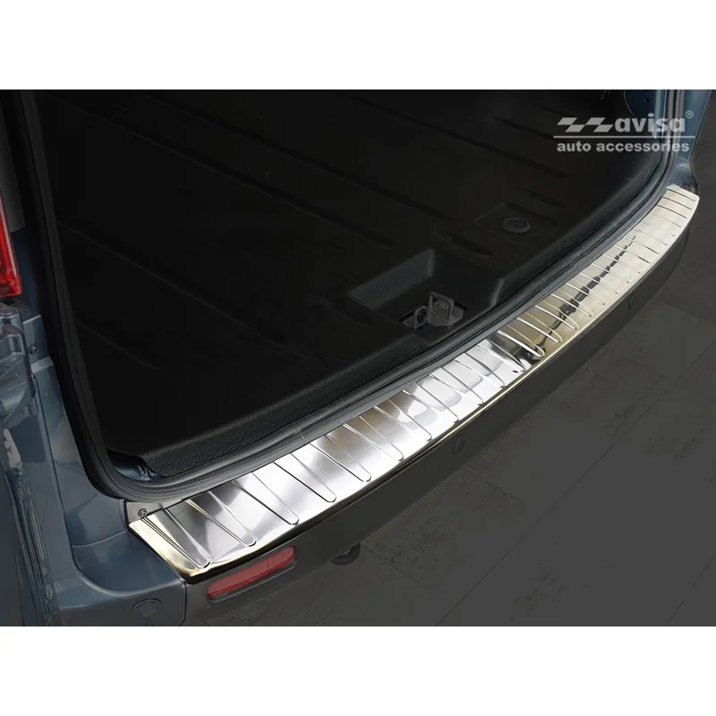 Avisa RVS Achterbumperprotector passend voor Ford Transit/Tourneo Custom 2012-2018 & 2018-2023 - Zilver