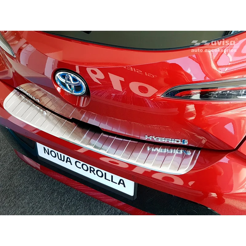 Avisa RVS Achterbumperprotector passend voor Toyota Corolla XII HB 2019- (incl. GR-Sport) - Zilver