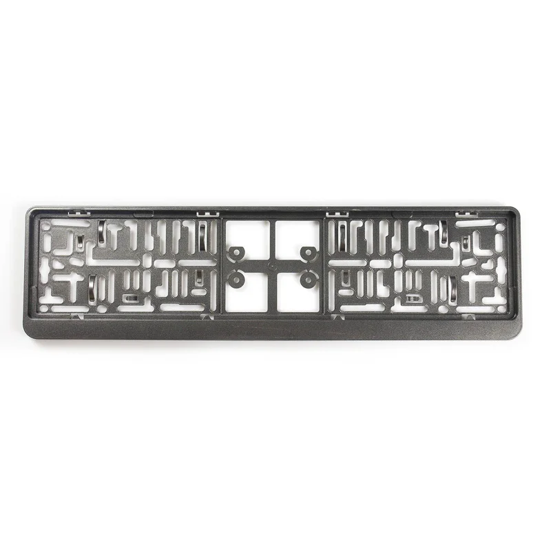 AutoStyle Kunststof kentekenplaathouder 'Click' 52x11cm Gunmetal