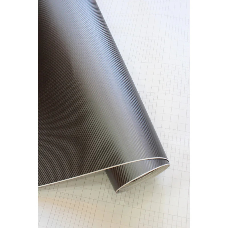 AutoStyle 3D Carbon Car Wrapping Folie – Donkergrijs – 152x200cm
