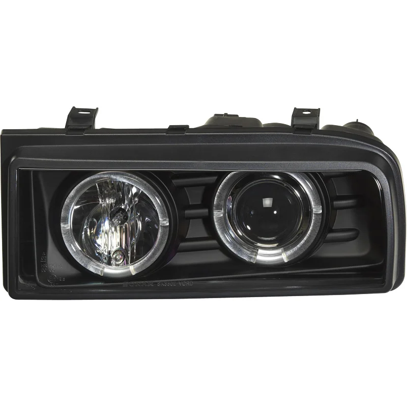 AutoStyle Set Koplampen passend voor Volkswagen Corrado – Zwart – incl. Angel-Eyes