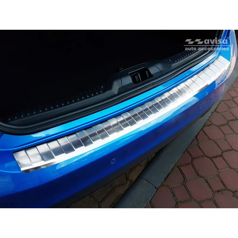 Avisa RVS Achterbumperprotector passend voor Ford Focus IV HB 5-deurs (incl. ST-Line) 2018-2021 & Facelift 2021- - Zilver