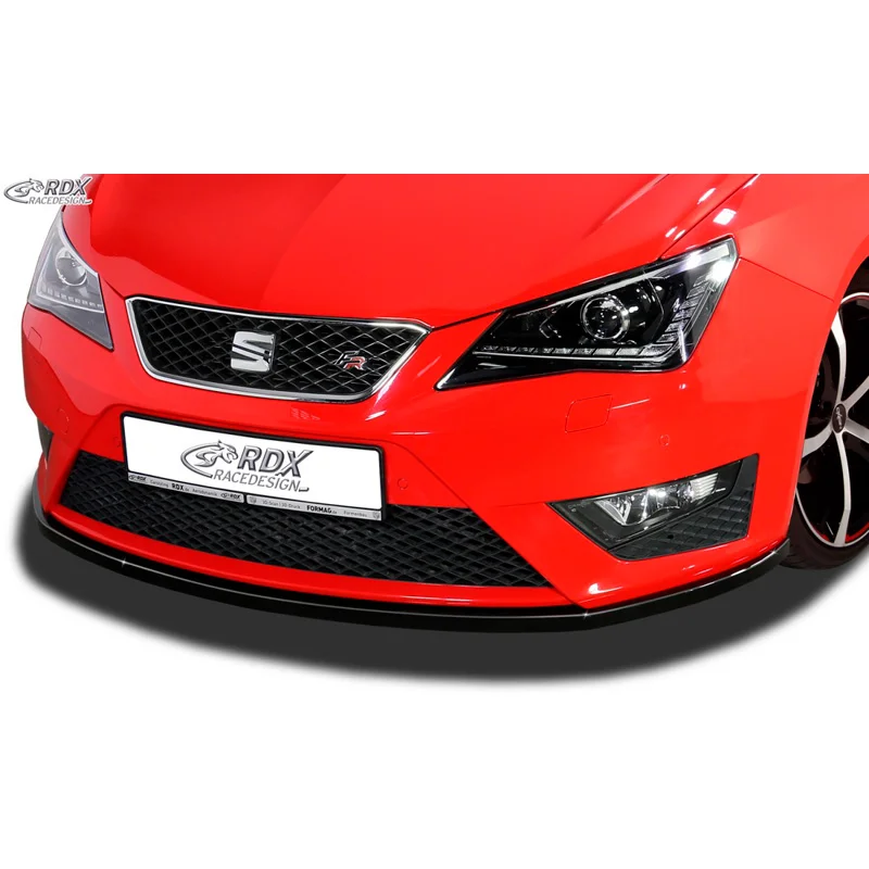 RDX Voorspoiler passend voor Seat Ibiza 6J SC/HB/ST FR Facelift 2012-2017 (ABS zwart glanzend)