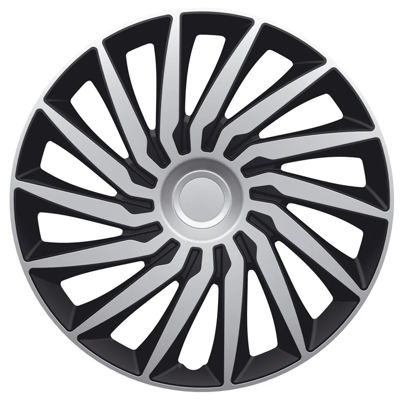 AutoStyle 4-Delige Wieldoppenset Kendo 15-inch zilver/zwart