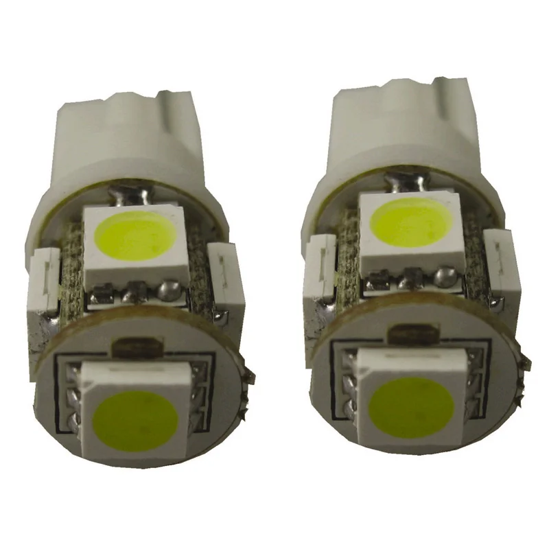 AutoStyle 5Q T-10 LED Lampen 12V Xenon-Optiek Wit, set à 2 stuks (5050-3 chips)