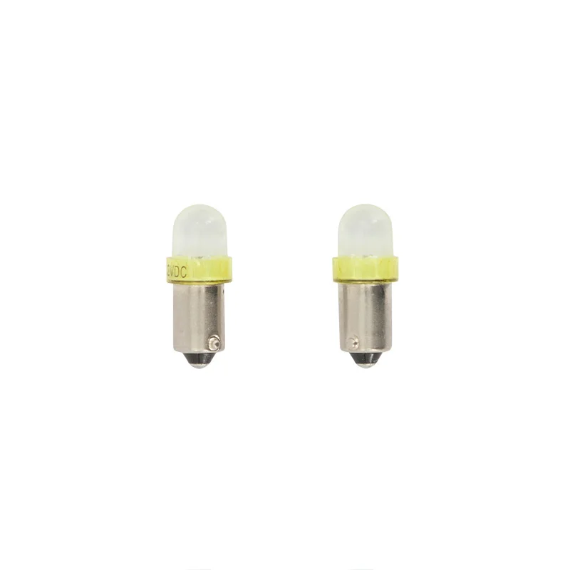 AutoStyle BA9S LED Lampen 12V Geel, set à 2 stuks