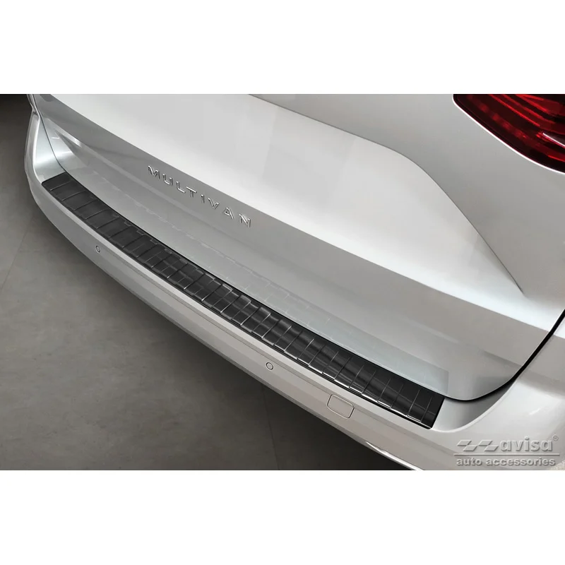 Avisa RVS Achterbumperprotector passend voor Volkswagen Multivan T7 2021- - Zwart