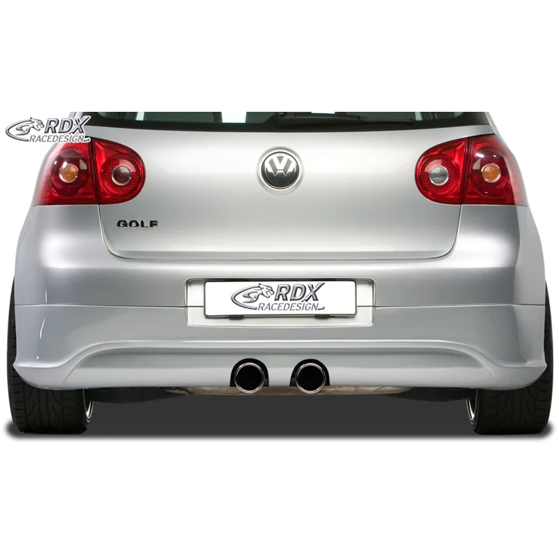RDX Achterskirt passend voor Volkswagen Golf V R32 Hatchback 3/5-deurs 2003-2008 (R32 uitlaat) excl. Variant/Plus (ABS)