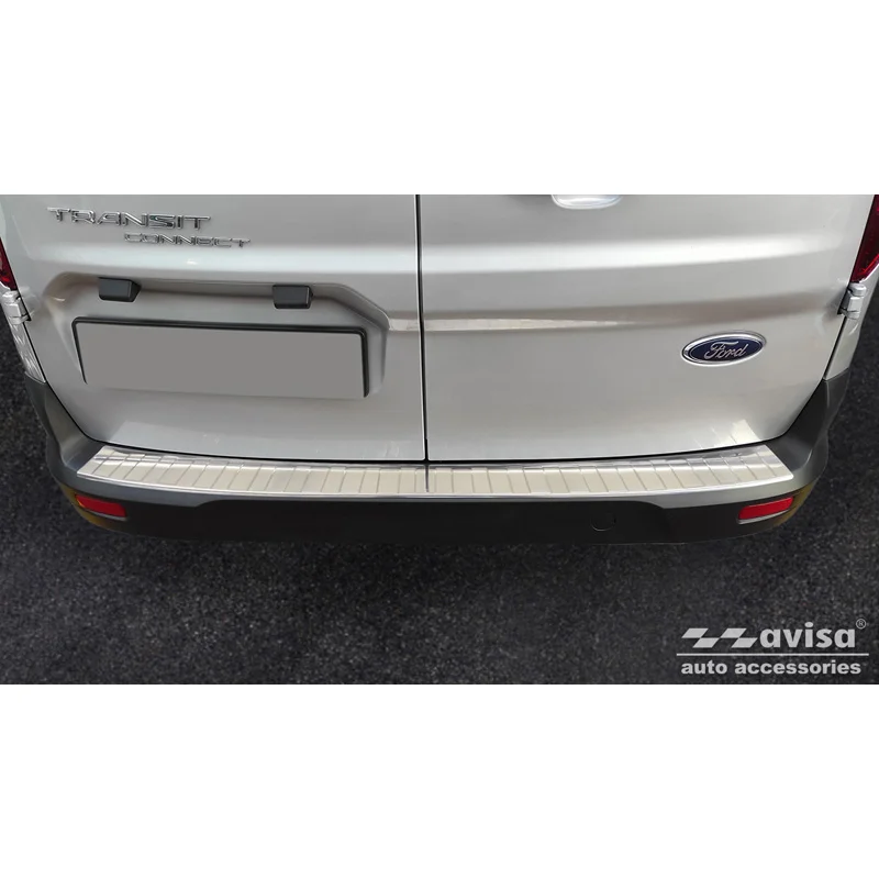 Avisa RVS Achterbumperprotector passend voor Ford Tourneo Connect II/Transit Connect II 2014-2017 & FL 2017-2022 - Zilver