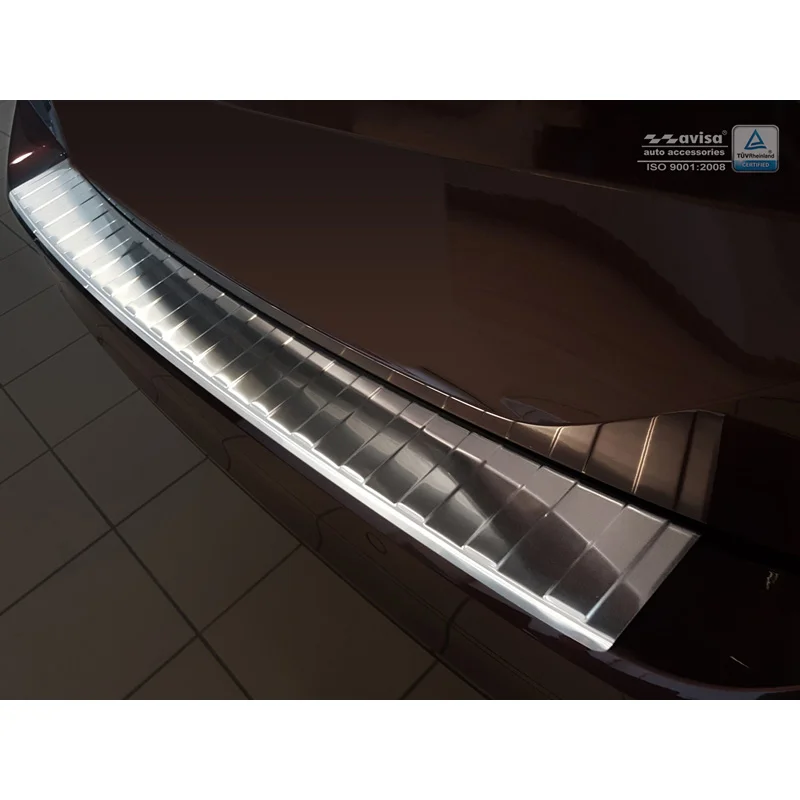 Avisa RVS Achterbumperprotector passend voor Volkswagen Passat 3G Variant 2014-2019 & 2019-2023 - Zilver