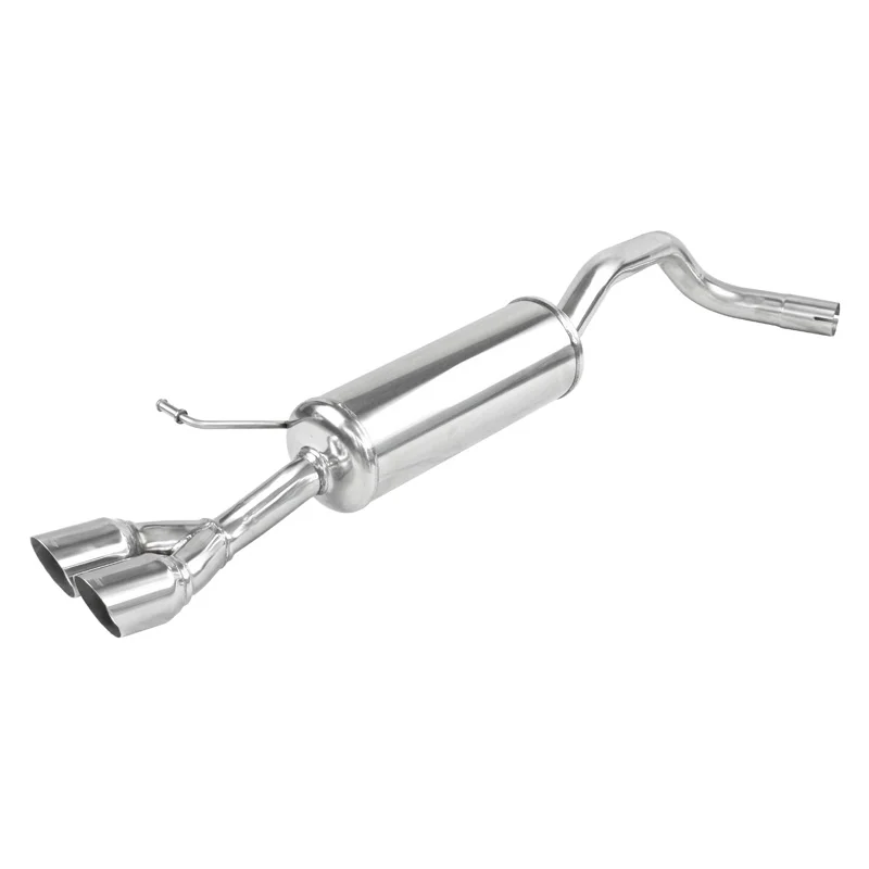 InoXcar 100% RVS Sportuitlaat passend voor Skoda Fabia (NJ) 1.2 TSI 90-110pk 2014- 2x80mm Racing
