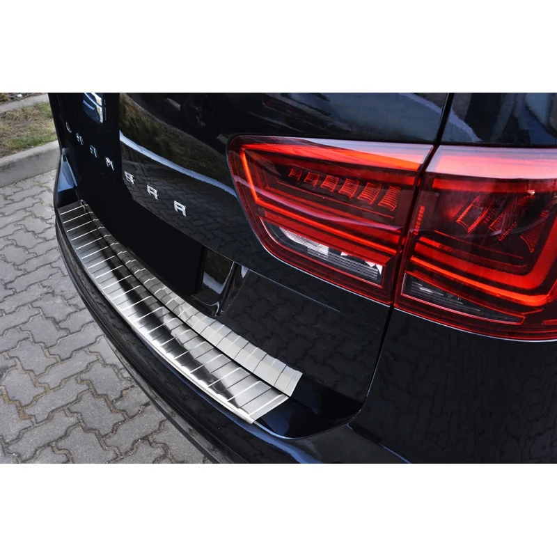 Avisa RVS Achterbumperprotector passend voor Seat Alhambra II / Volkswagen Sharan II 2010- - Zilver