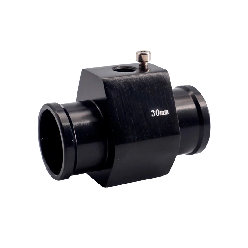 Simoni Racing Watertemperatuursensor Fitting – Zwart geanodiseerd aluminium – Ø30mm