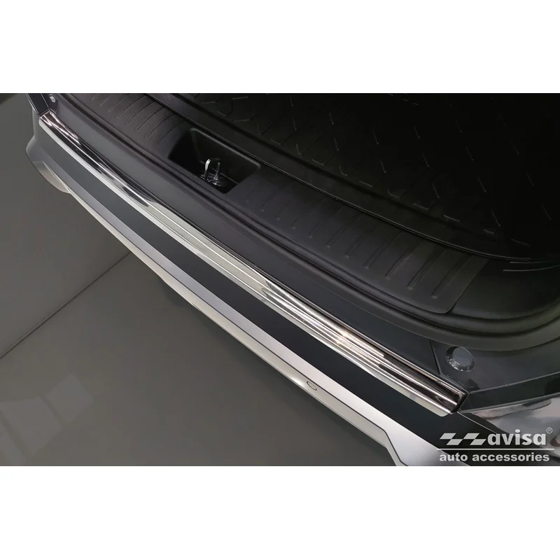 Avisa RVS Achterbumperprotector passend voor Hyundai Kona II (SX2) excl. N-Line 2023- - Zilver