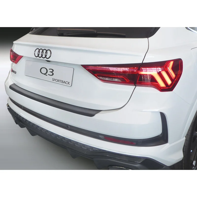 RGM ABS Achterbumper beschermlijst passend voor Audi Q3 (F3N) Sportback 2019- Zwart