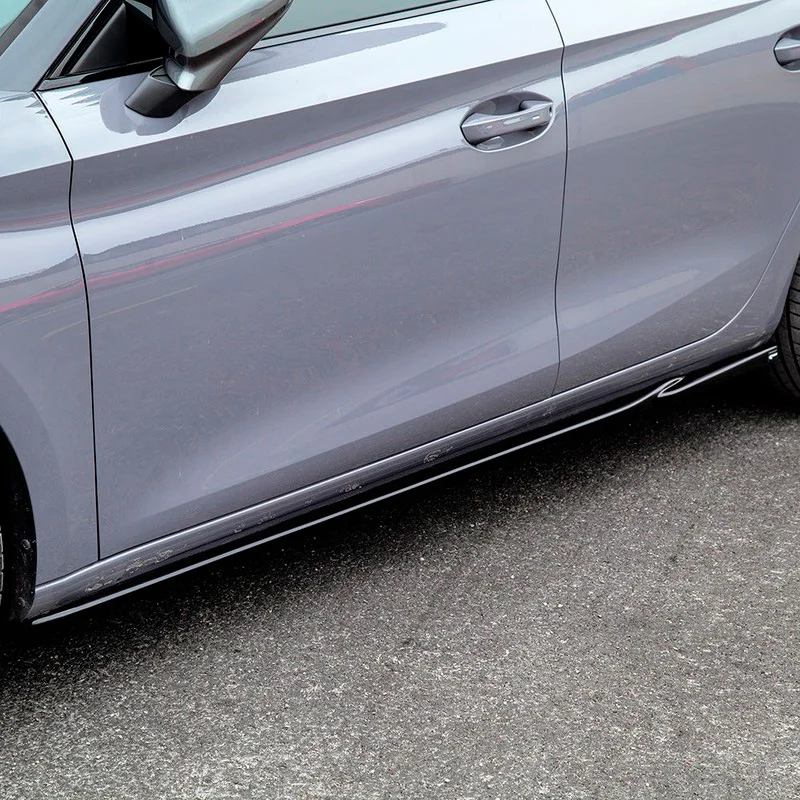 Oneway Set Sideskirts passend voor Seat Leon IV HB/ST FR & Cupra Leon HB/ST 2020- – Glanzend zwart
