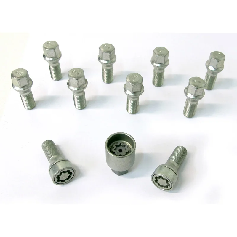H&R Wielboutenset konisch M14x1.25 – Lengte 43mm – 10 stuks – incl. wielsloten