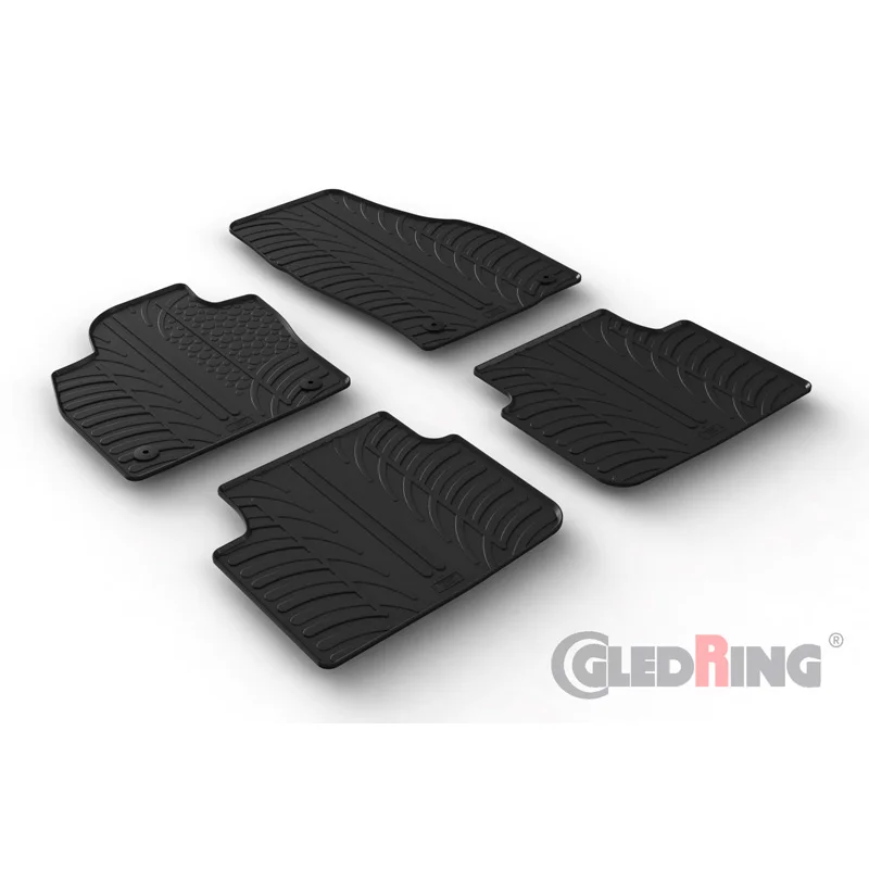Gledring Rubbermatten passend voor Skoda Scala HB 5-deurs 2019- (T profiel 4-delig + montageclips)