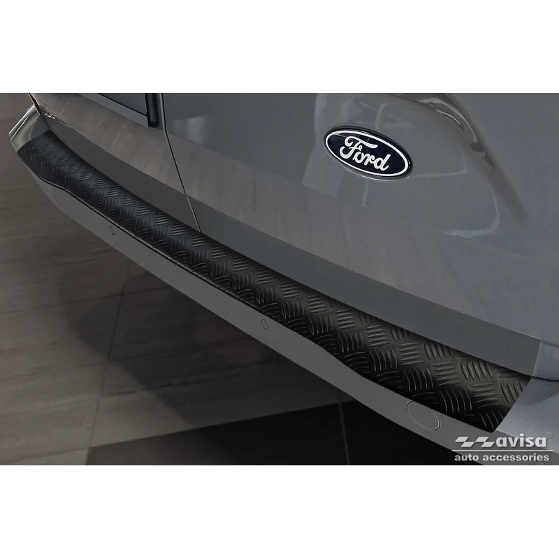 Avisa Aluminium Achterbumperprotector passend voor Ford Transit Custom & Tourneo Custom (V710) 2023- / Volkswagen Transporter T7 2024- - Matzwart