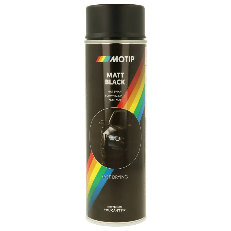 Motip Rallye Lak - Matzwart - 500ml