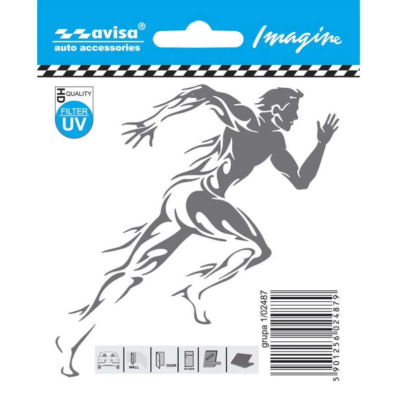 Avisa Auto Tattoo Sticker Runner man - 9,7x9,9cm