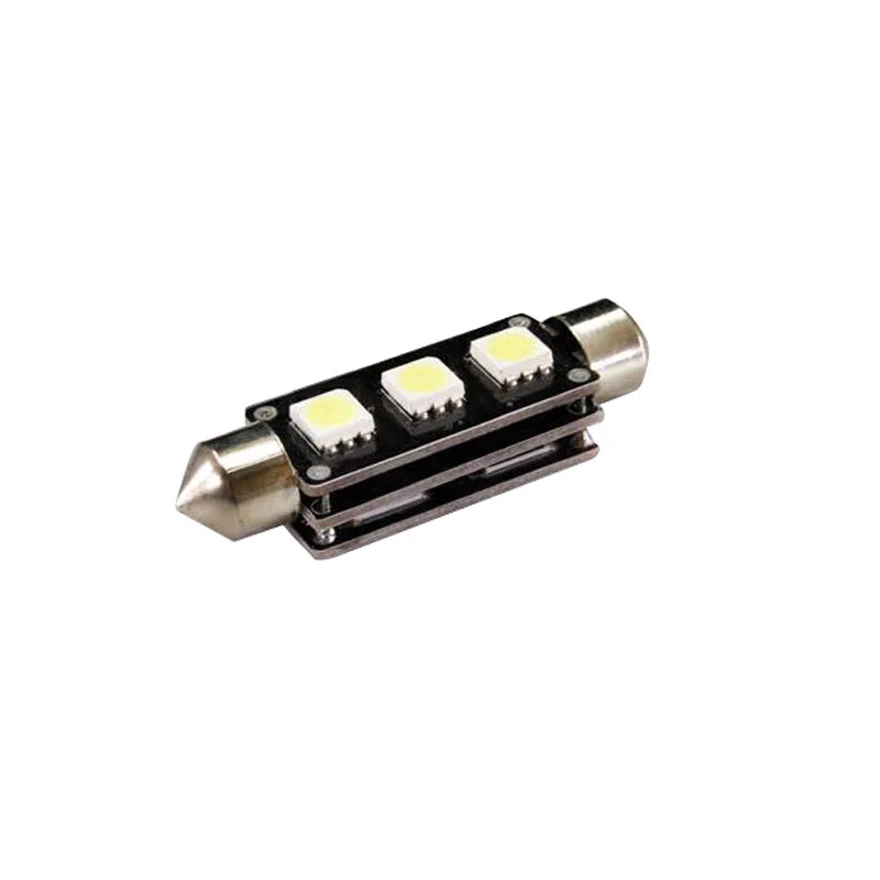 AutoStyle Festoon Lamp 3Q SMD Xenon-Optiek 11x37mm 12V, per stuk, met CAN-bus ondersteuning
