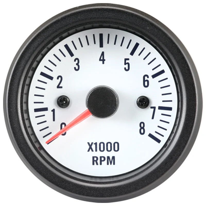 AutoStyle Performance Instrument Wit Toerenteller >8000rpm 2/3/4/5/6/8 cil. 52mm