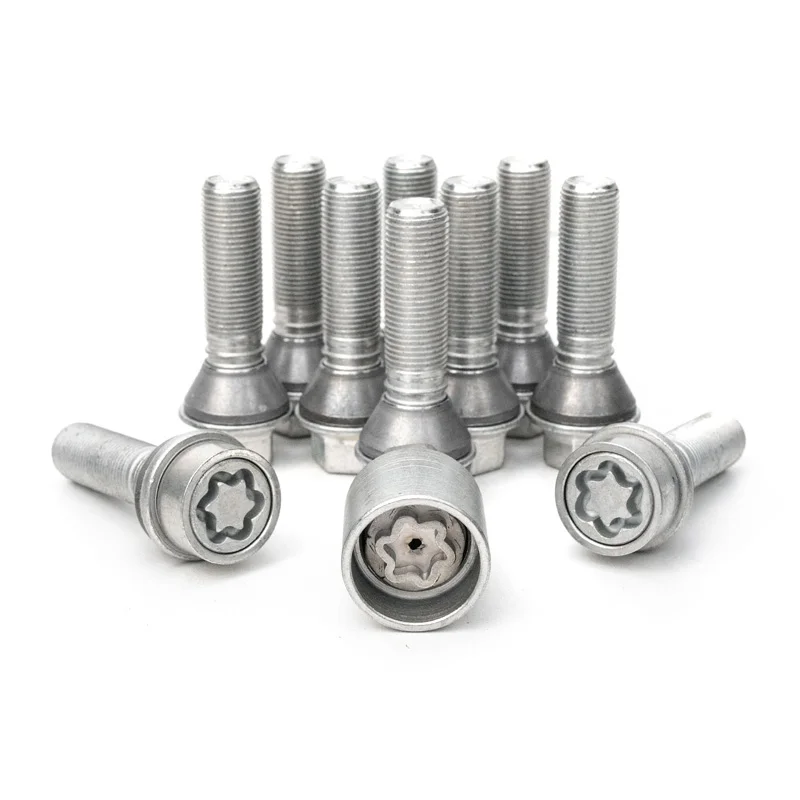 H&R Wielboutenset konisch met beweegbare ring M14x1.25 - Lengte 39mm - 10 stuks (Bv. passend voor BMW) - incl. wielsloten
