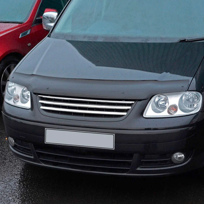 Oneway Motorkapbeschermer (steenslagcover) passend voor Volkswagen Caddy MK3 2004-2010 – Glanzend zwart