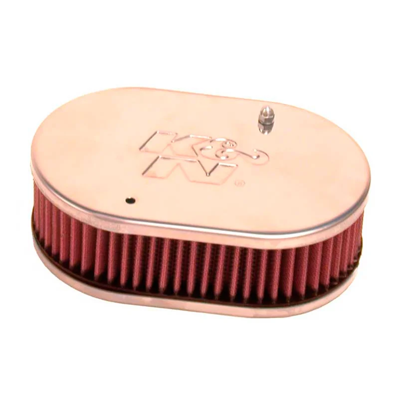 K&N carburateur luchtfilter ovaal klein passend voor Weber 40/45/48 DCOE, Dellorto 40/45/48 DHLA, Montagehoogte 56mm (56-9105)