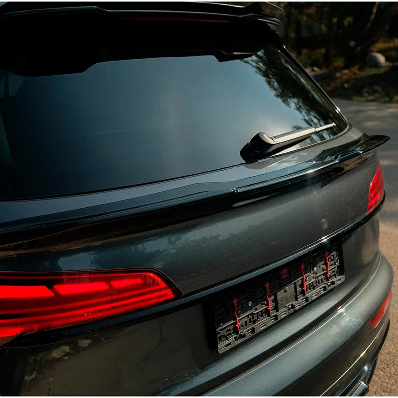 Oneway Achterspoiler passend voor Audi Q5 (FY) S-Line Facelift 2020-2024 excl. Sportback – Glanzend zwart