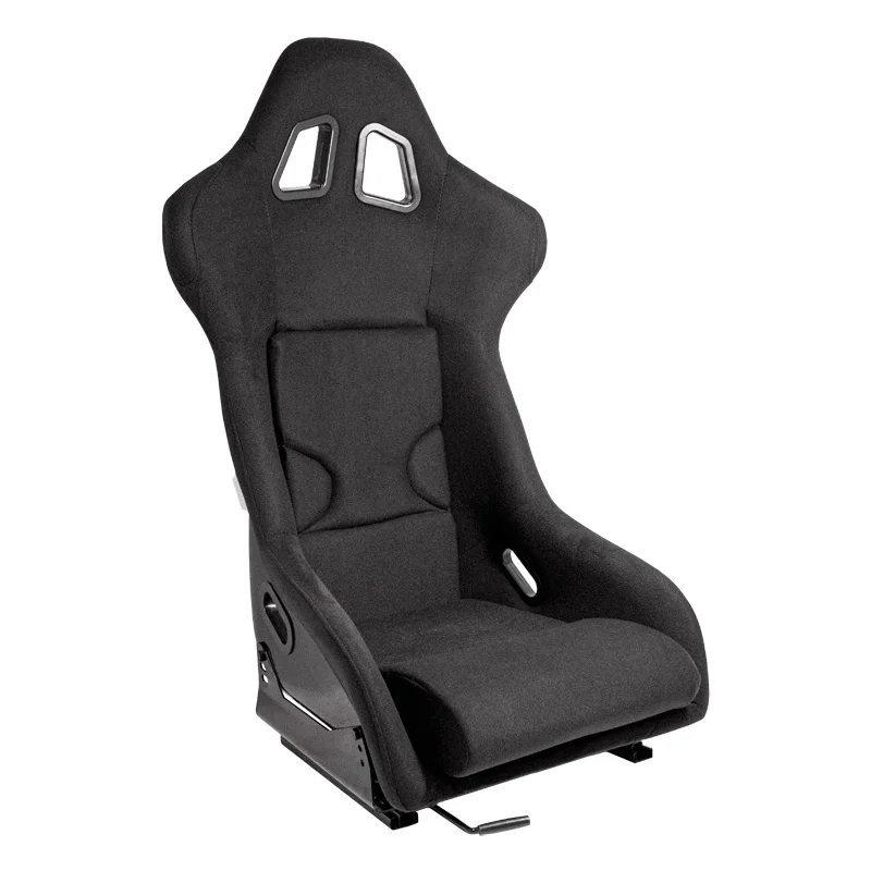AutoStyle Sportstoel ‘RR’ – Zwart – Vaste polyester rugleuning – incl. sledes