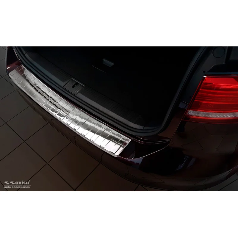 Avisa RVS Achterbumperprotector passend voor Volkswagen Passat 3G Variant 2014-2023 - Glanzend Zilver